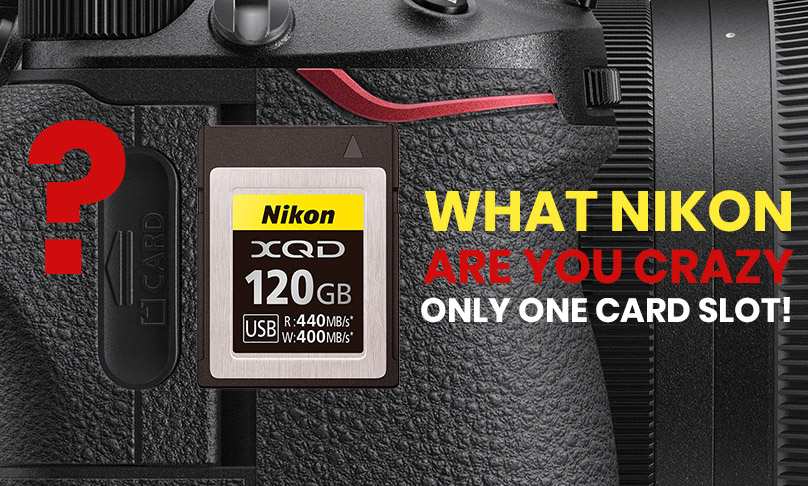 Nikon z7 Mirrorless camera no dual card slot
