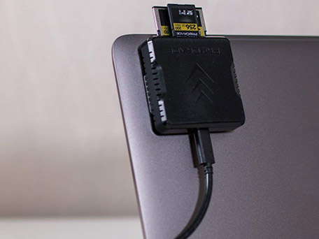 Best SD Card - ProGrade V90 SD Card Review - Card Reader Mounting