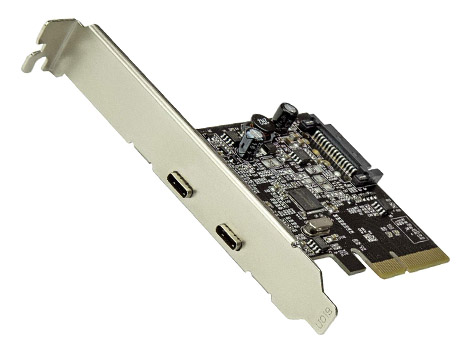 StarTech Dual Port USB 3.1 Gen2 PCIe Card Type-c