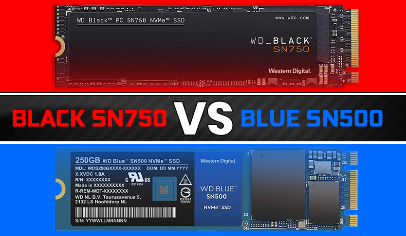 Western Digital Black SN750 vs WD Blue SN500 review